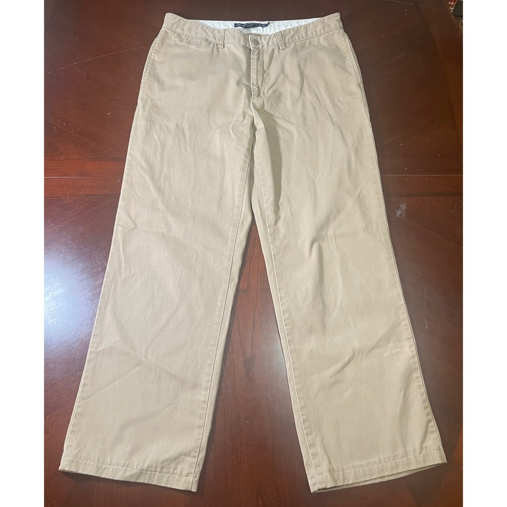 Ralph Lauren Sport Classic Chino Pants Khaki Tan Straight Leg Womens Size 8 EUC